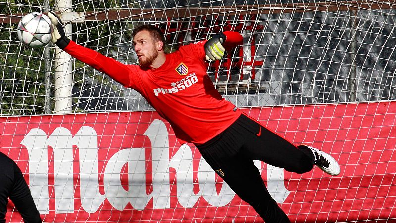 Oblak avanza en su recuperación y ya entrena con sus compañeros