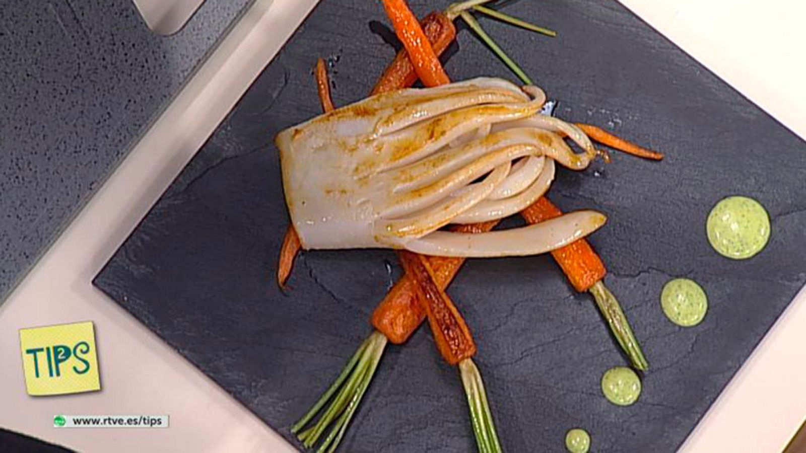 TIPS - Cocina - Calamares con mahonesa de berros