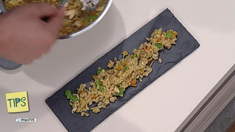 Receta  de Trigo tierno con pollo y dátiles