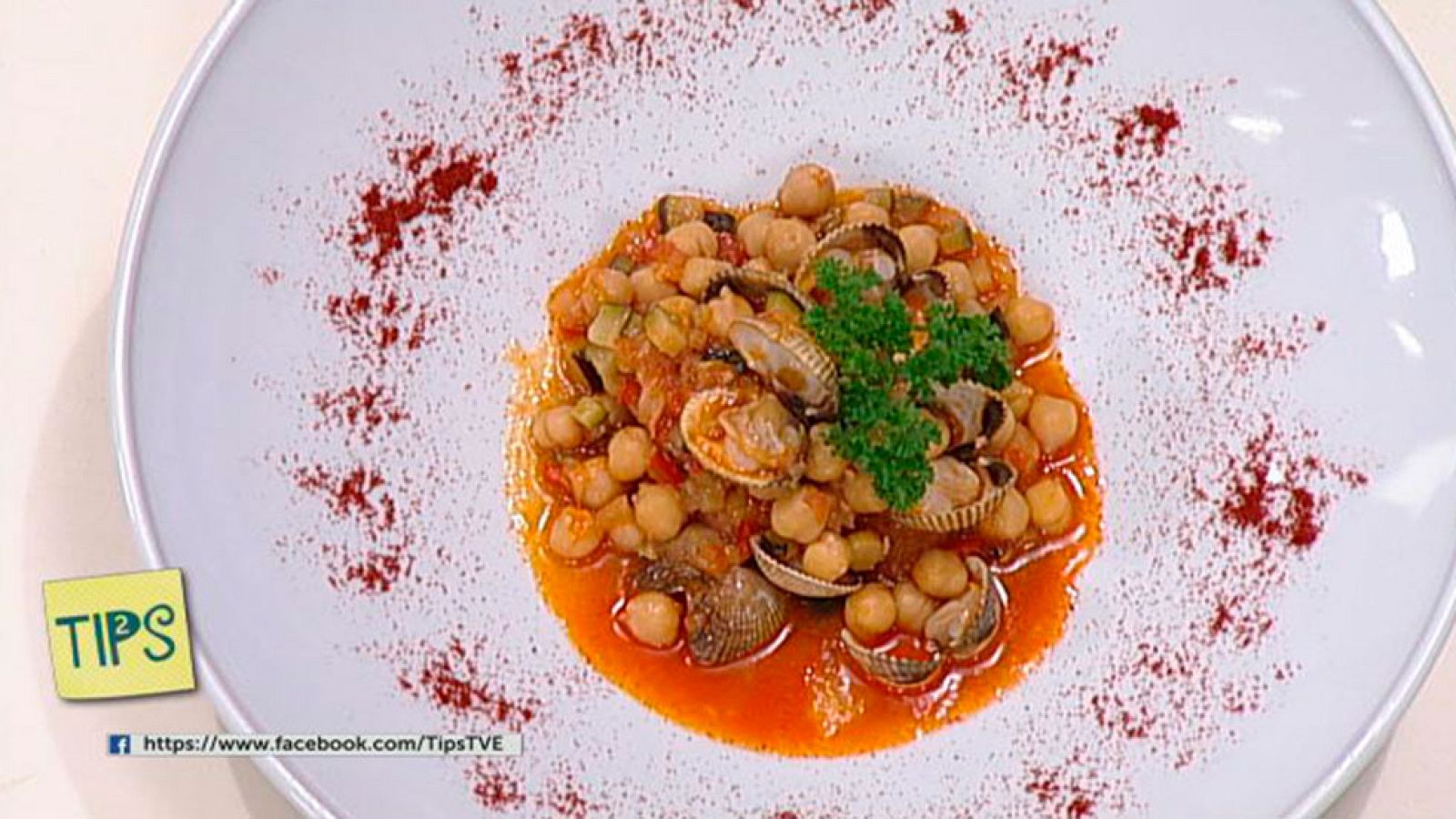 TIPS - Cocina - Pisto con garbanzos y berberechos
