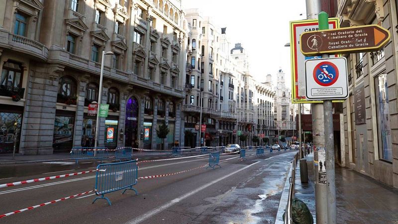 La Gran Vía de Madrid tendrá más pasos de peatones y aceras más anchas