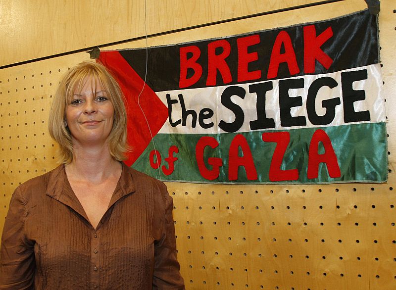 La cuñada activista de Blair, atrapada en Gaza adonde fue para protestar contra Israel