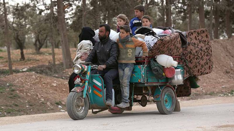 La ONU asegura que hay unos 66.000 desplazados por combates en el norte de Siria