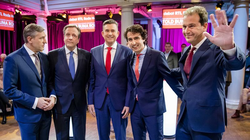 La "identidad holandesa" y la UE centran el primer debate electoral en Holanda, con la ausencia de Wilders