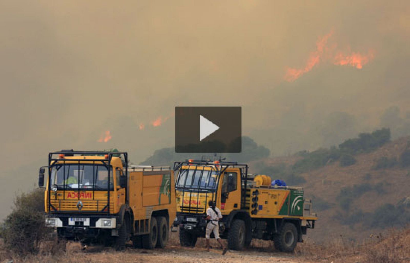 Declarado un incendio en el paraje de Pelayo en Tarifa | Ver