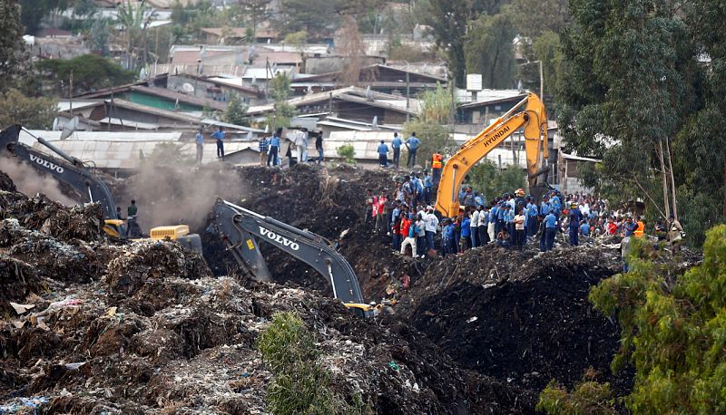 Asciende a 113 el número de muertos por un deslizamiento de tierra en Etiopía