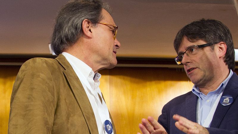 Puigdemont y Mas reivindican la "vía catalana" y no la de ETA para alcanzar la independencia