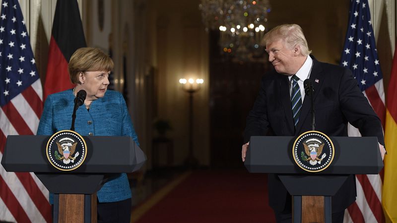 Trump acusa a Alemania de deber "grandes sumas de dinero" a la OTAN y a EEUU