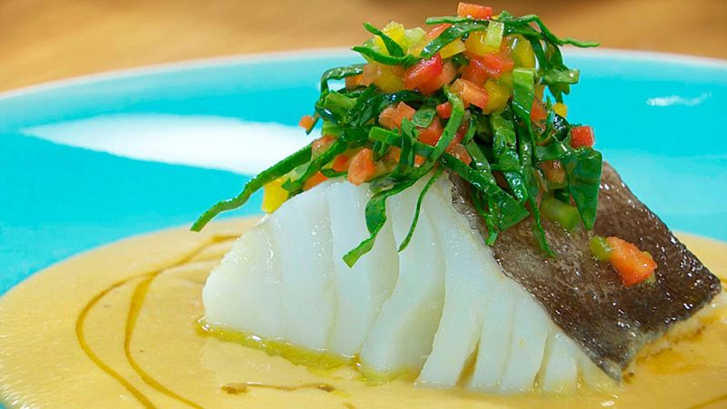 Garbanzos con bacalao