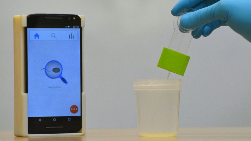 Un accesorio permite medir la fertilidad del semen con el móvil