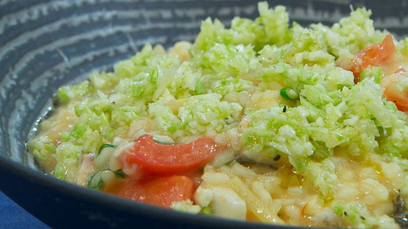 Arroz de pescado al rev�s