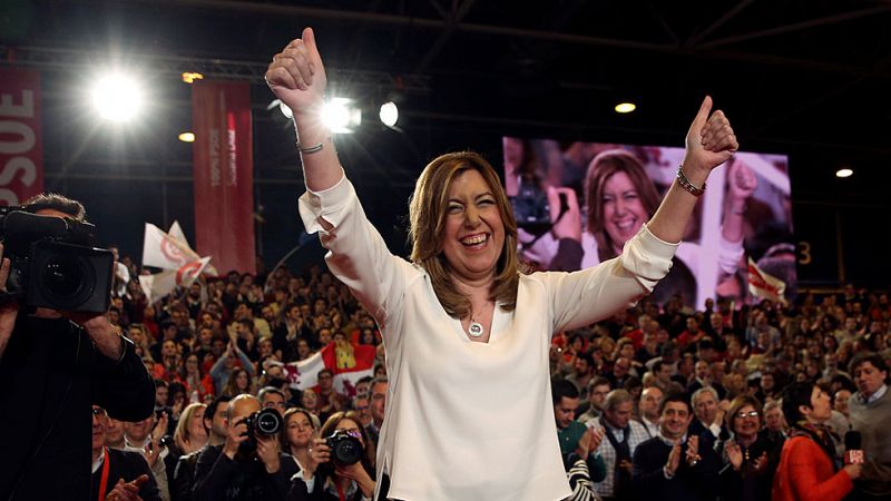 Susana Díaz presenta su candidatura para que el PSOE "vuelva a ganar" y pide "primarias limpias"