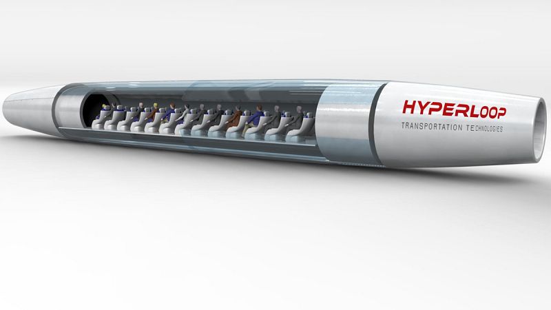 Hyperloop, el vehículo supersónico, muestra cómo será la cápsula de pasajeros para sus viajes