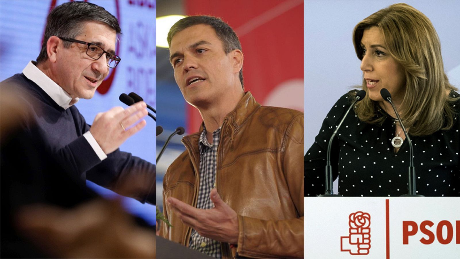 Los candidatos a las primarias socialistas dan su primer mitin tras la aprobación del calendario electoral