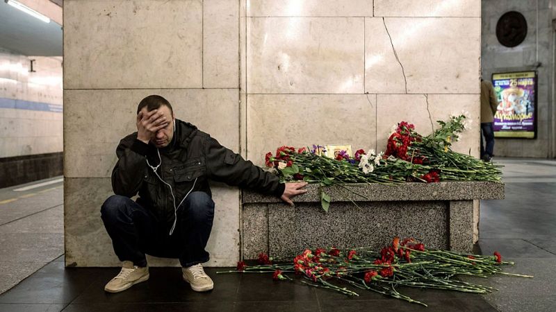 Asciende a 14 la cifra de muertos en la explosión del metro de San Petersburgo