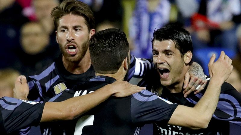 Morata se reivindica en el Madrid antes del derbi
