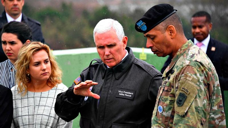 El vicepresidente de EE.UU. advierte a Corea del Norte de que no ponga a prueba la "determinación" de Trump