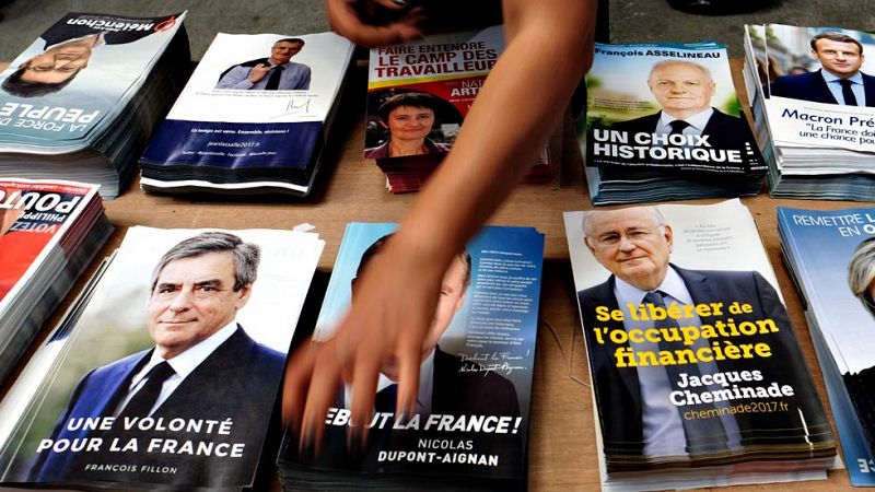 La campaña electoral francesa llega a su recta final con un empate a cuatro
