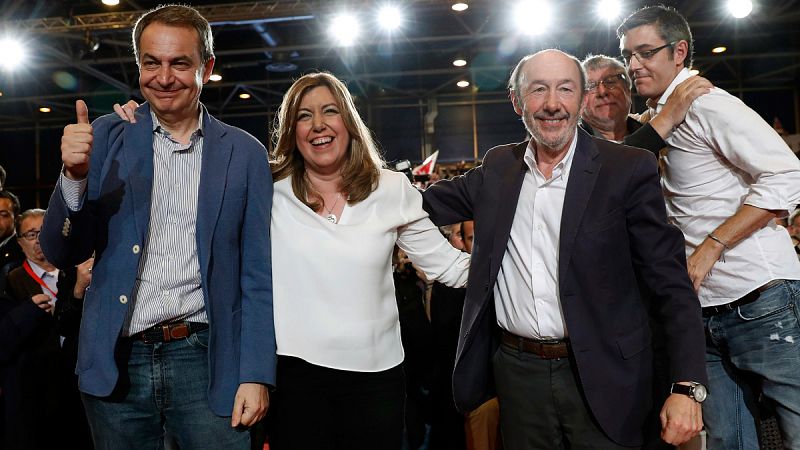 Zapatero, Madina, Rubalcaba y Puig serán "embajadores" de Susana Díaz en Cataluña