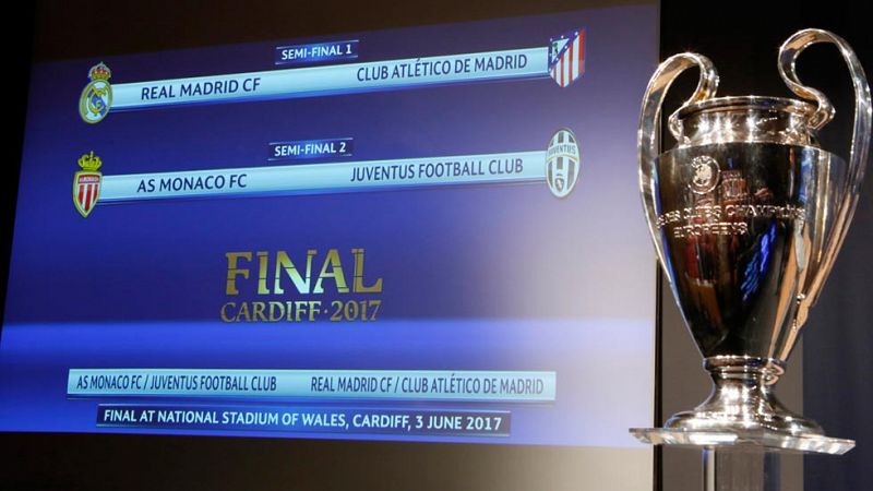 Real Madrid-Atlético de Madrid y Mónaco-Juventus, semifinales de la Champions