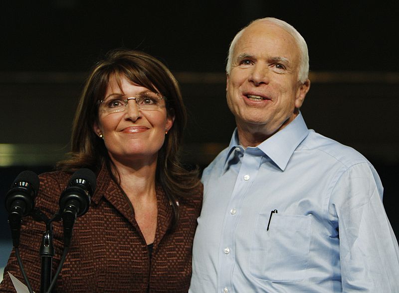 El efecto Palin coloca a McCain por delante en la 'encuesta de encuestas' por primera vez