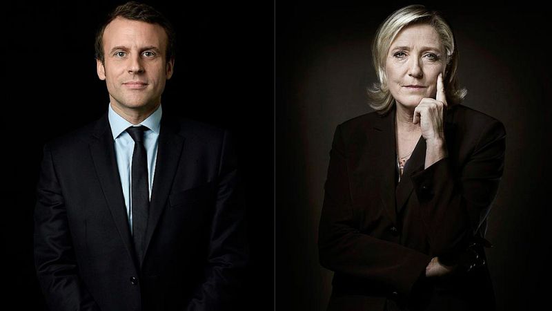 El liberal Emmanuel Macron y la ultraderechista Marine Le Pen disputarán una segunda vuelta inédita