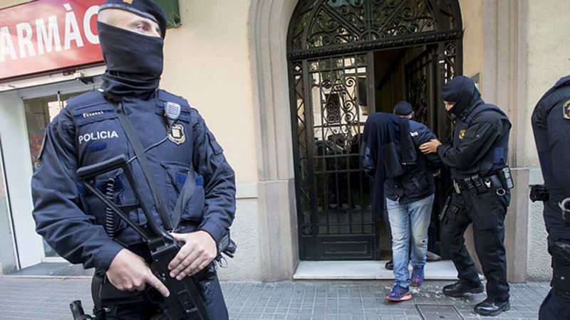 Tres de los nueve detenidos en Barcelona por yihadismo, relacionados con los atentados de Bruselas