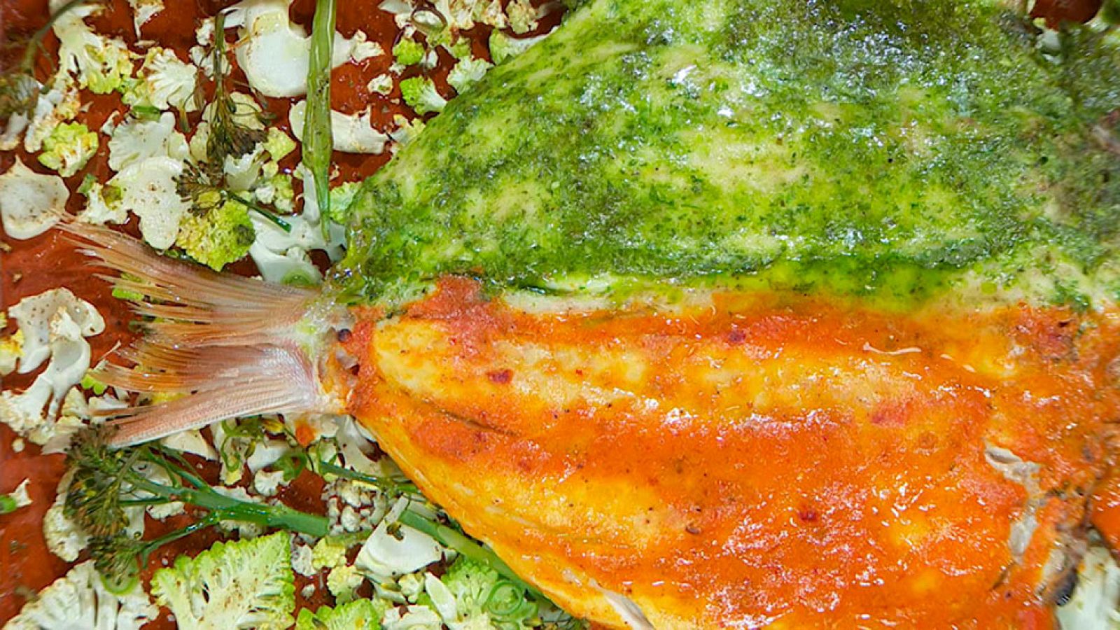 Torres en la cocina - Pescado a la espalda a los dos mojos