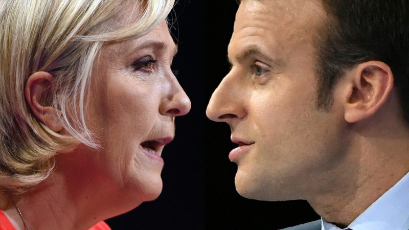 El riesgo del 'Frexit' y las ventajas del euro, Macron y Le Pen matizan posiciones respecto a la UE