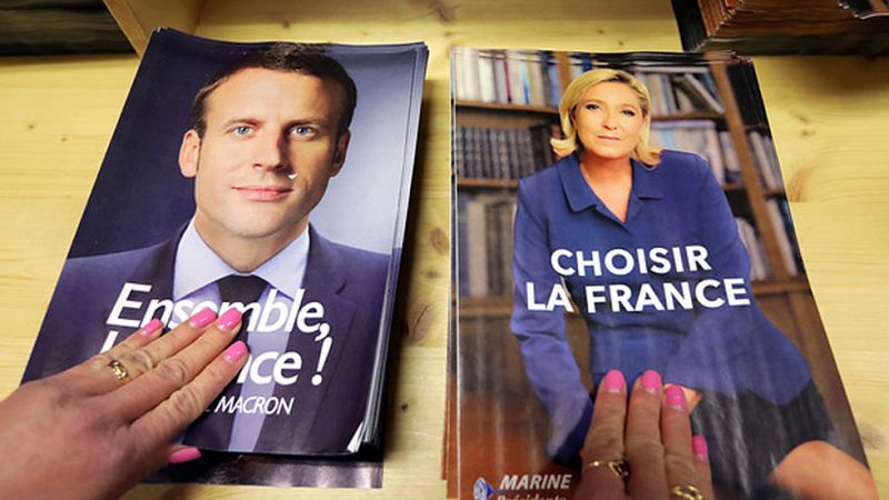 Macron, Le Pen y los trabajadores: la batalla decisiva por el voto a pie de calle