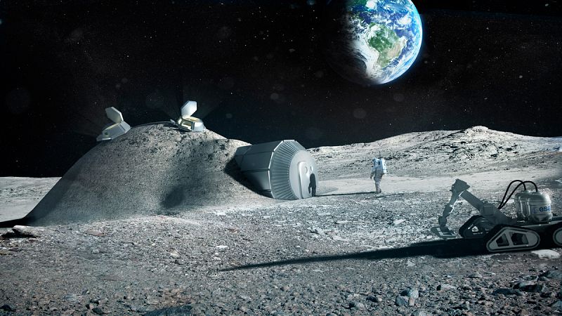 La Agencia Espacial Europea prueba ladrillos impresos en 3D para construir su aldea en la Luna