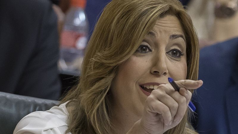Susana Díaz lanza un dardo a Sánchez: "Hay quien está contento por ser segundo, por tercera vez"