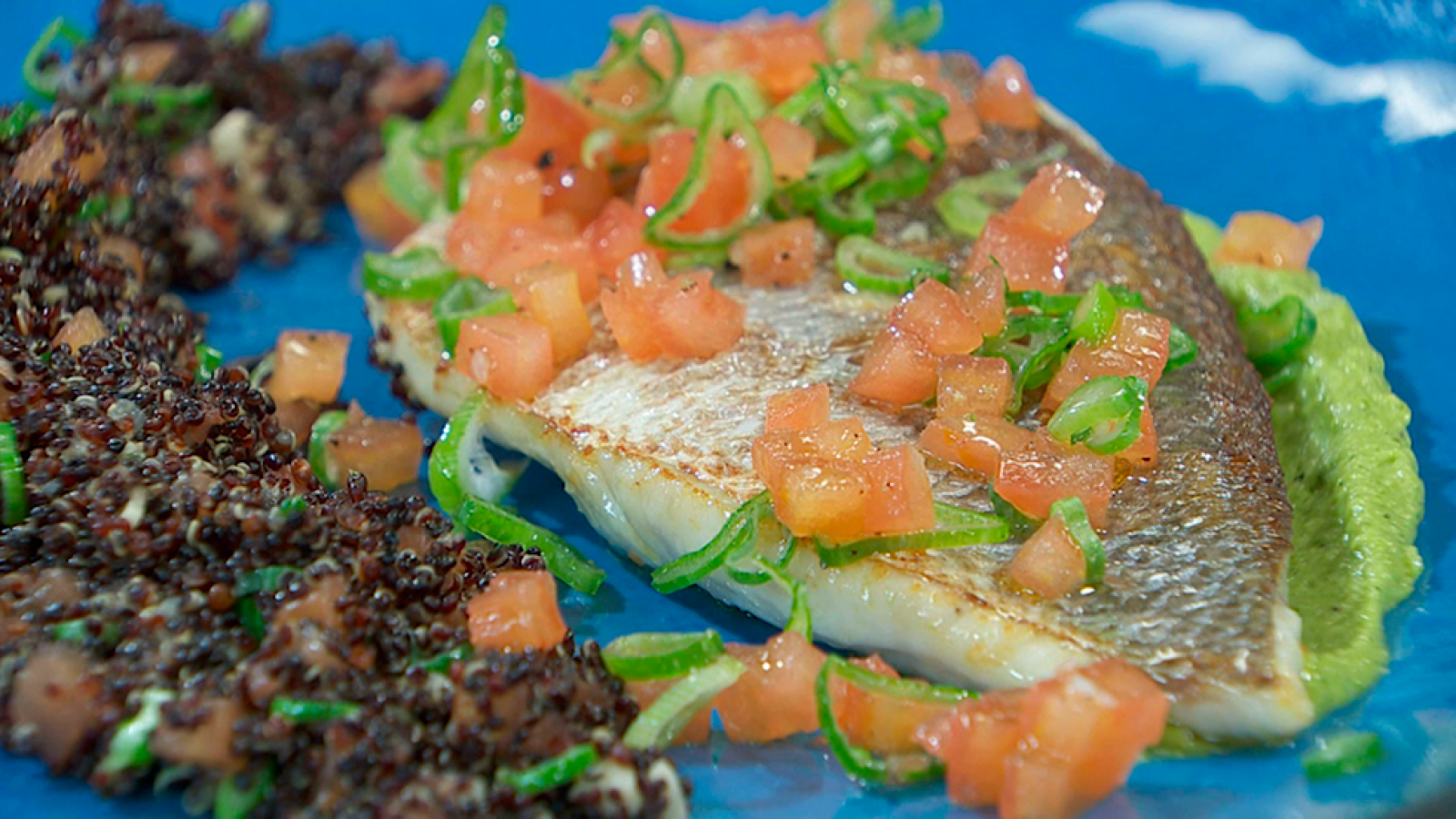 Torres en la cocina - Corvina con quinoa negra
