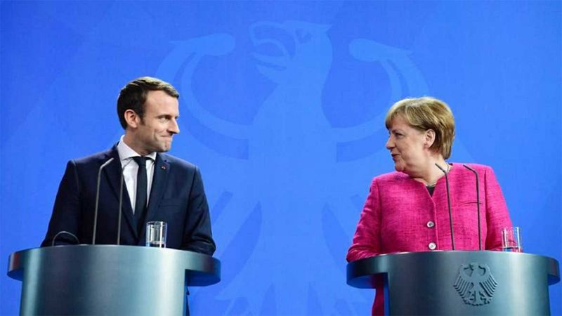 Macron y Merkel escenifican el primer paso a una "refundación" de la UE, con las reservas de Berlín