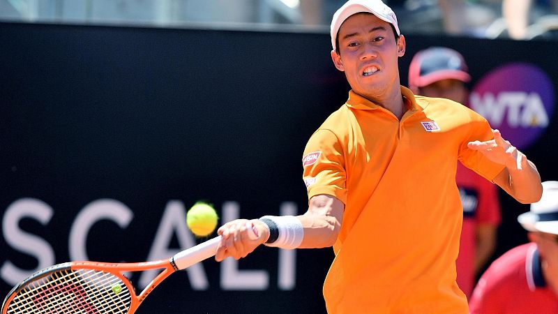 Nishikori se mete en octavos en Roma tras ganar a Ferrer