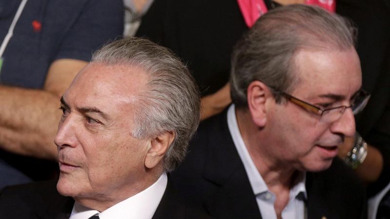 Temer avaló comprar el silencio del exjefe de diputados Cunha, que se encuentra en prisión