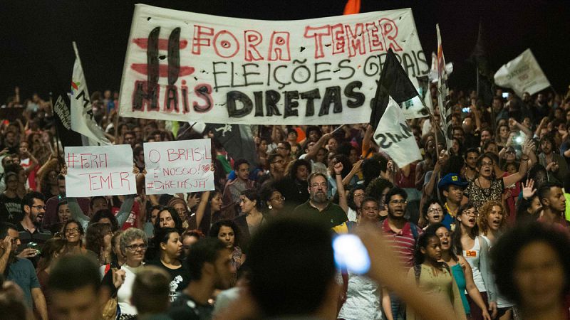 Movilizaciones por todo Brasil piden la dimisión de Temer y exigen nuevas elecciones