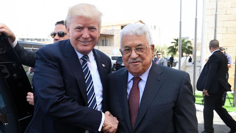 Trump promete hacer todo por la paz entre israelíes y palestinos en su entrevista con Abás