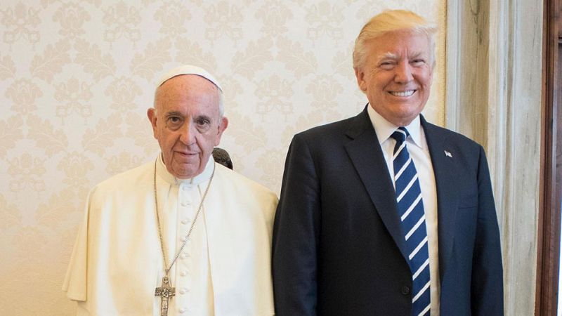 El papa y Trump coinciden en buscar la paz con la "negociación política" en su primer encuentro