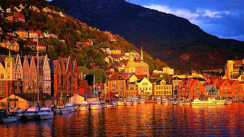 Bergen, puerto de los fiordos