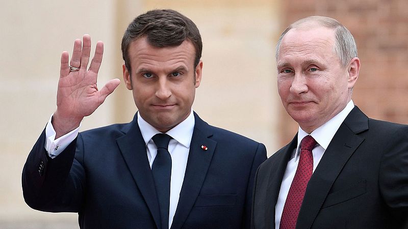 Macron fija sus líneas rojas ante Putin y advierte de que responderá al uso de armas químicas en Siria