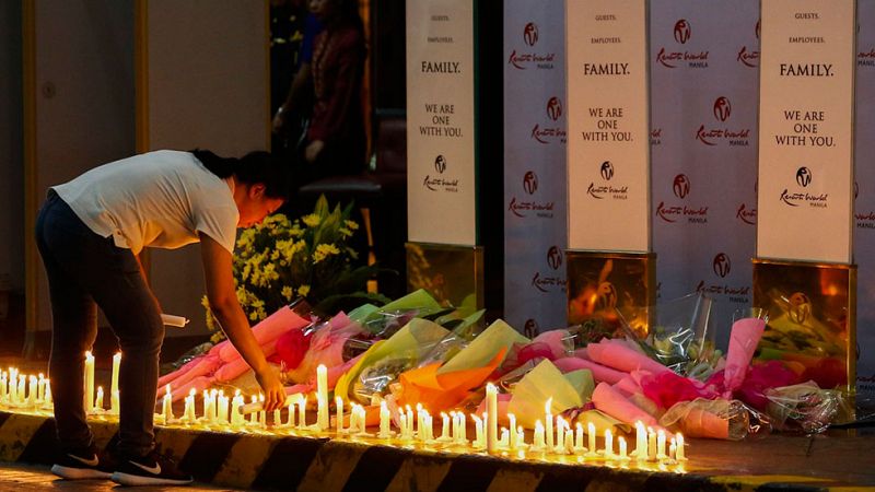 Al menos 37 muertos en el ataque a un casino de Manila