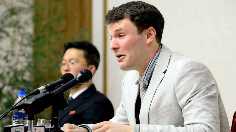 El estudiante estadounidense liberado por Corea del Norte sufre "graves lesiones neurológicas"