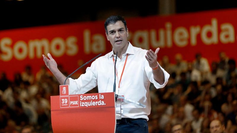 Sánchez llama a Podemos y Cs a cerrar la "etapa negra" del PP y ensalza al PSOE como "la izquierda de gobierno"