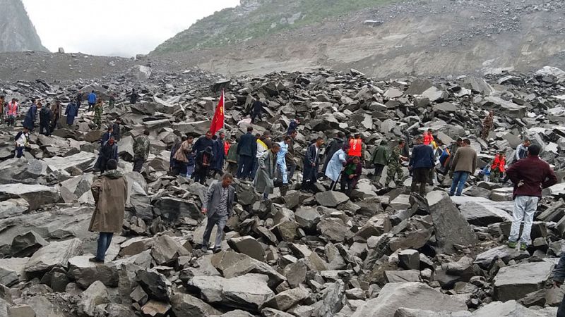 Un deslizamiento de tierra deja más de 120 desaparecidos en Sichuan
