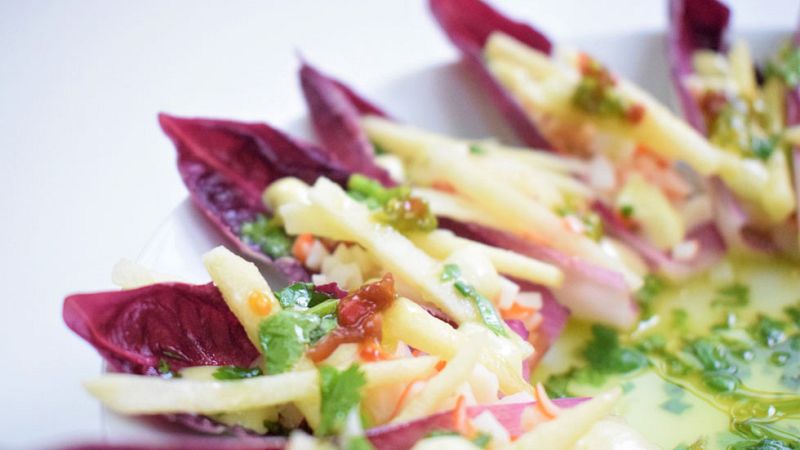 #BloggerMC5 - Endivias con cangrejo y wasabi