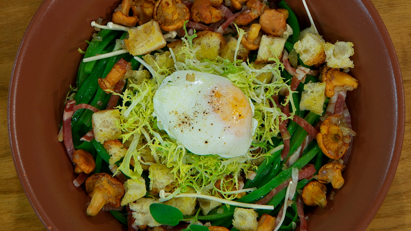 Ensalada de jud�as con huevo