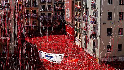 Todo est� listo en Pamplona para recibir los Sanfermines con el chupinazo