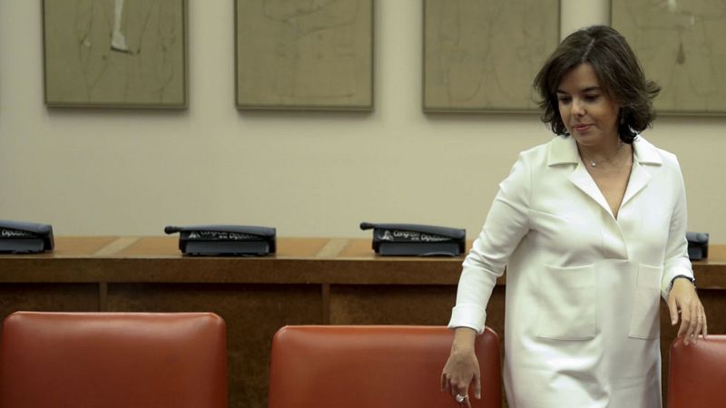 Santamaría acusa a los independentistas de presionar a funcionarios por "miedo" a las responsabilidades