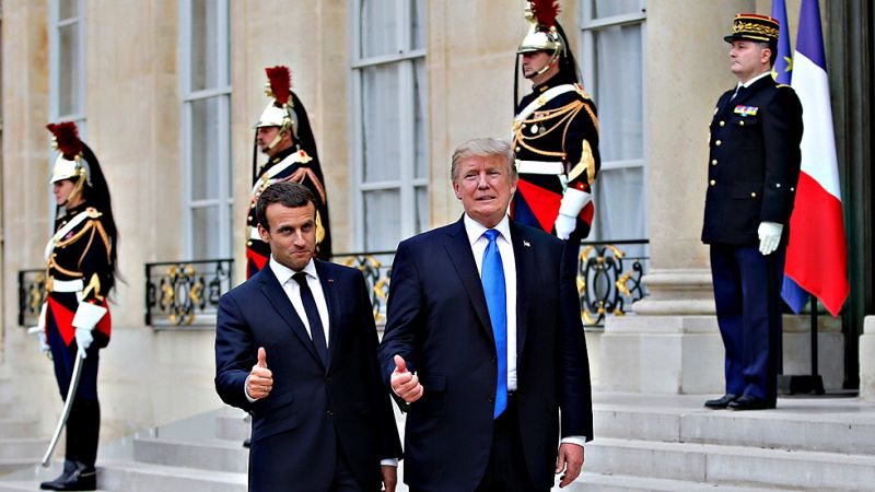 Trump abre ante Macron una puerta a que EE.UU. participe en el acuerdo del clima de París